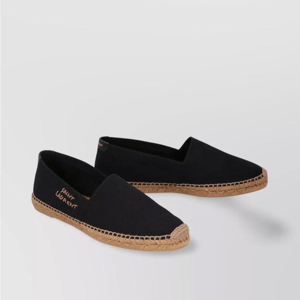 Saint Laurent Black Loafers with Tan Sole
